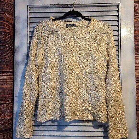 PIT Amsterdam Sz 4 Cream Sweater - Picture 7 of 10